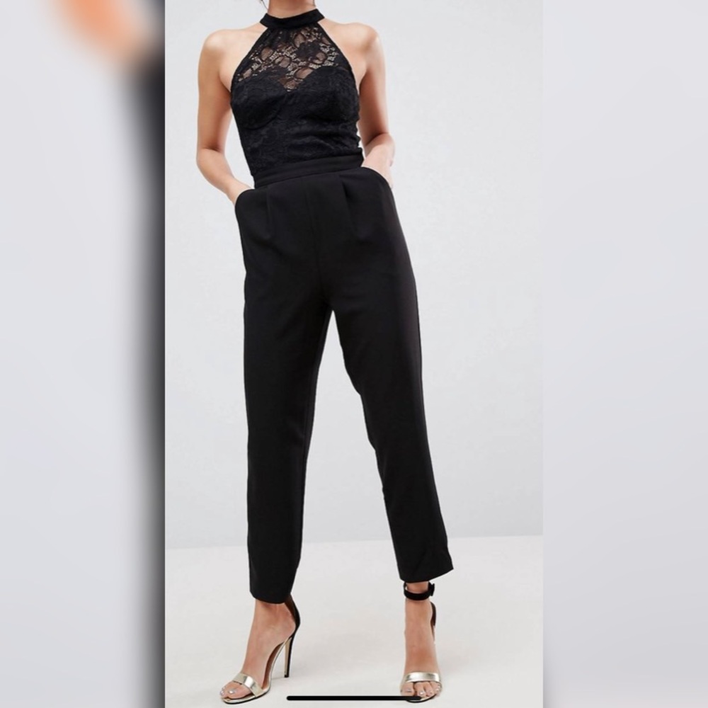 Black lace jumpsuit